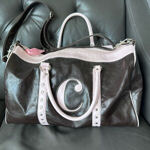 Leather Limited Too Initial C Duffel Bag